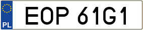 Trailer License Plate